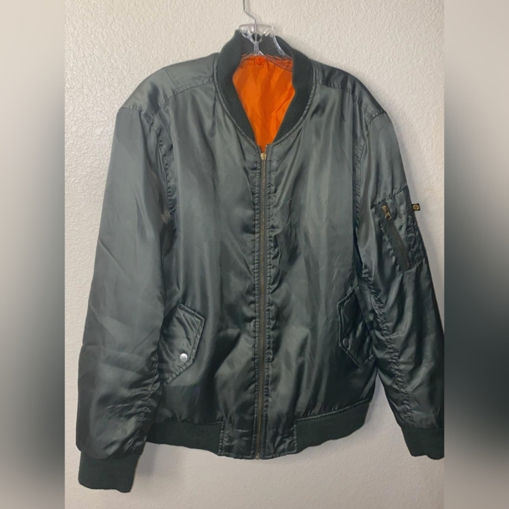 Olive Green Bomber Jacket